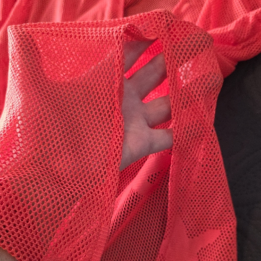 NWOT Shore Life XL Women's Red/Orange Mesh Swim Coverup - Picture 7 of 7